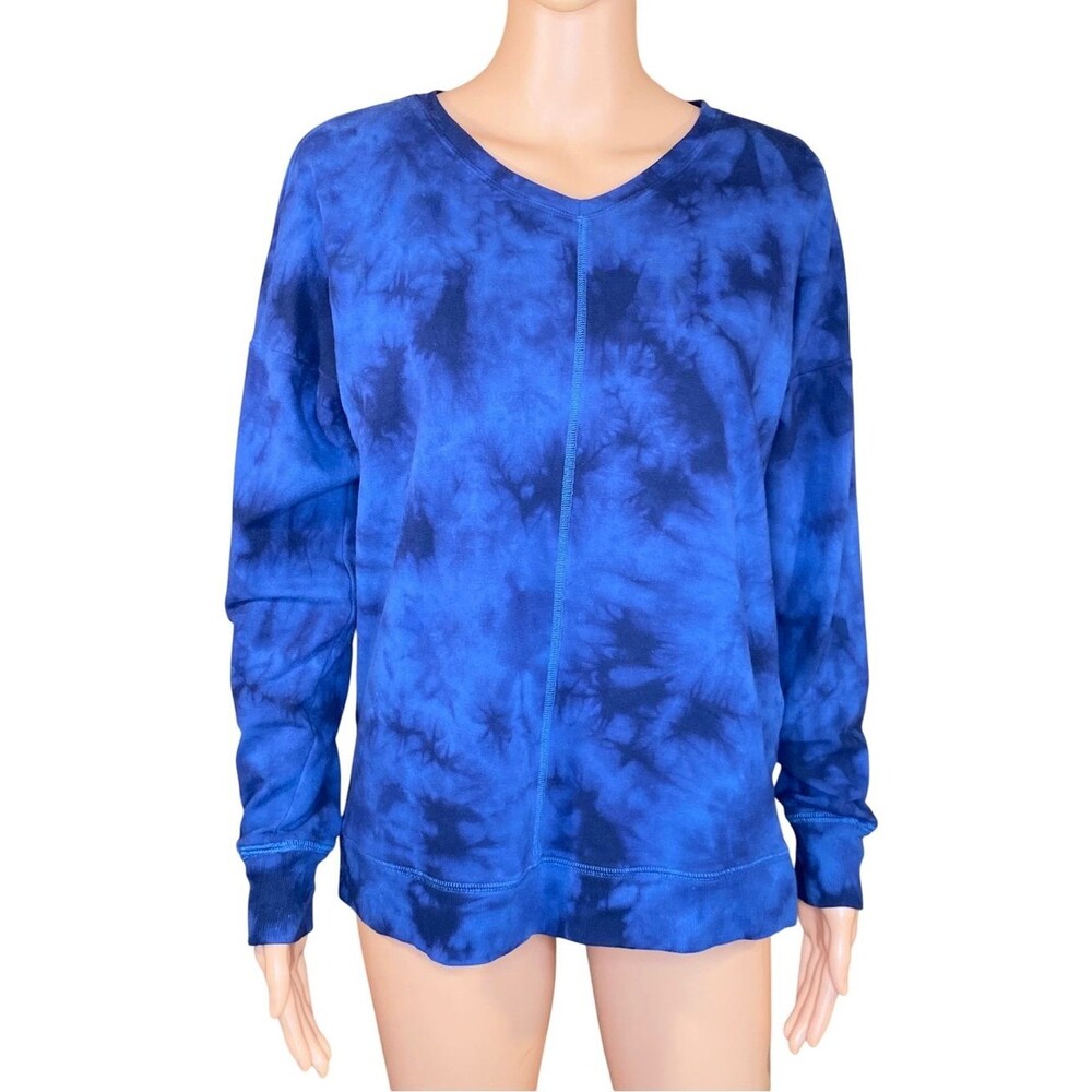 Tek Gear Athleticwear Sweatshirt Tie Dye V Neck Casual Performance Wear SZ XS